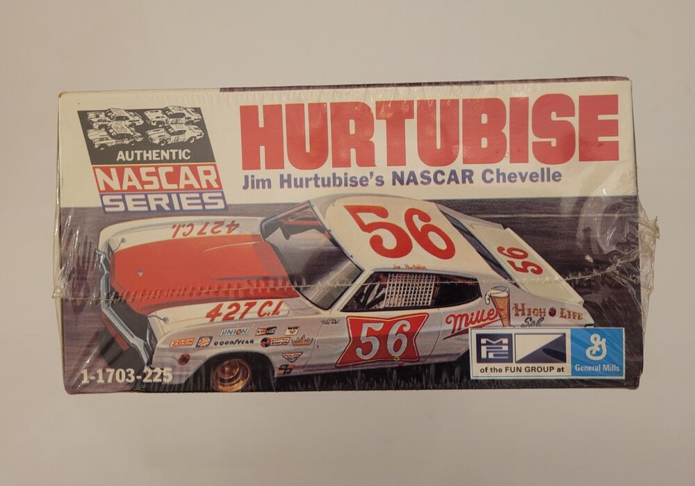 Vintage Jim Hurtubise NASCAR Chevelle MPC Kit 1-1703-225 1:25 Scale McM fs Kit